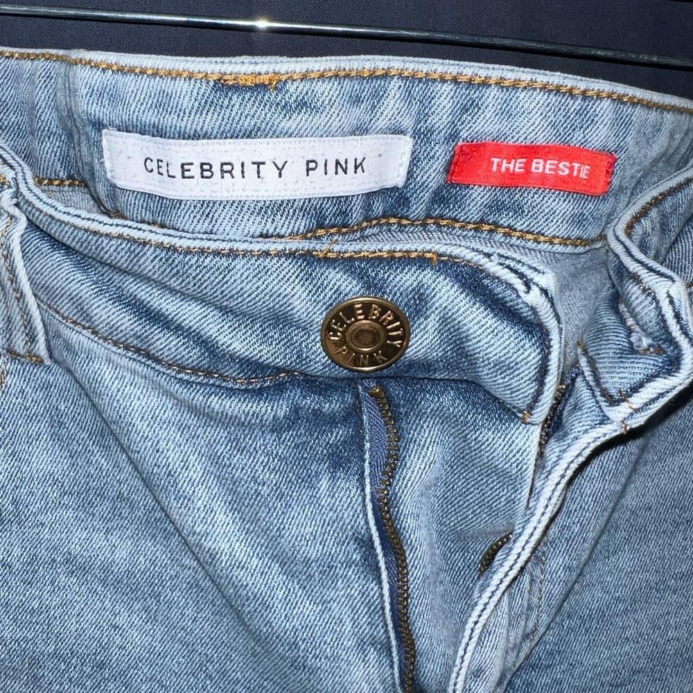 Celebrity Pink Light Blue Boyfriend Jeans